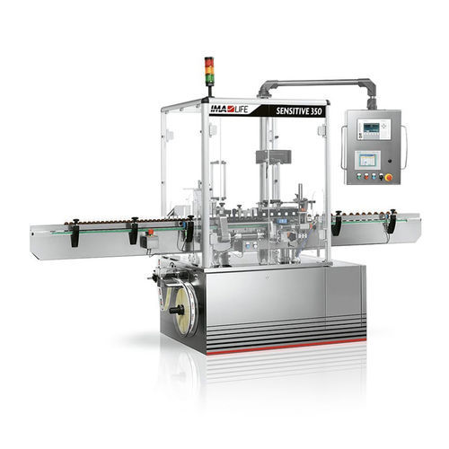 Etichettatrice per bottiglie - SENSITIVE 350 - IMA Pharma - per container / lineare / per etichette con codice a barre