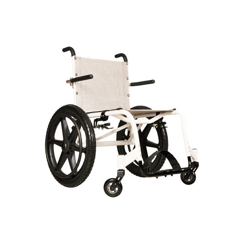 Sedia a rotelle manuale - 499 - IMC MEDICAL - da spiaggia / con poggiagambe / telaio in alluminio