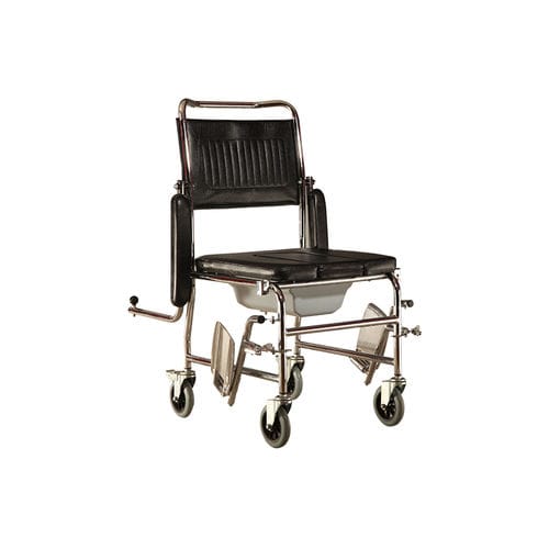 Sedia da toilette con braccioli - 601, 606 - IMC MEDICAL - con secchio / con rotelle / con apertura igienica
