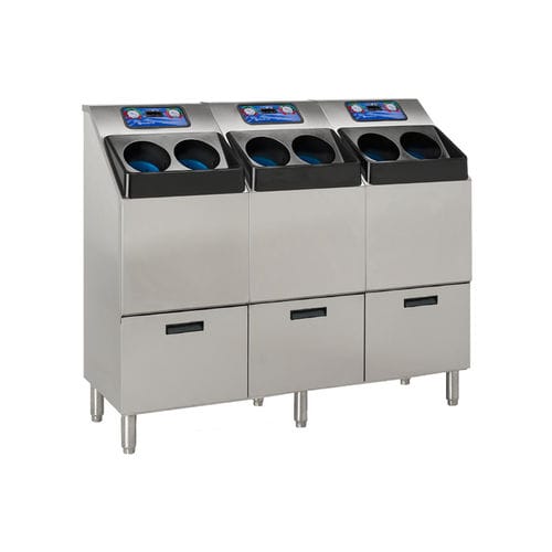 Sistema di lavaggio delle mani 3 postazioni - CleanTech 4000S - Meritech - a pavimento / in acciaio inossidabile