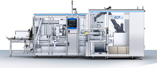 Pallettizzatore per movimentazione - ECP 12 - Uhlmann - compatto / automatico / di casse