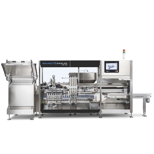 Riempitrice per tubi - STF 120 - Romaco - interamente automatica / rotativa / compatta