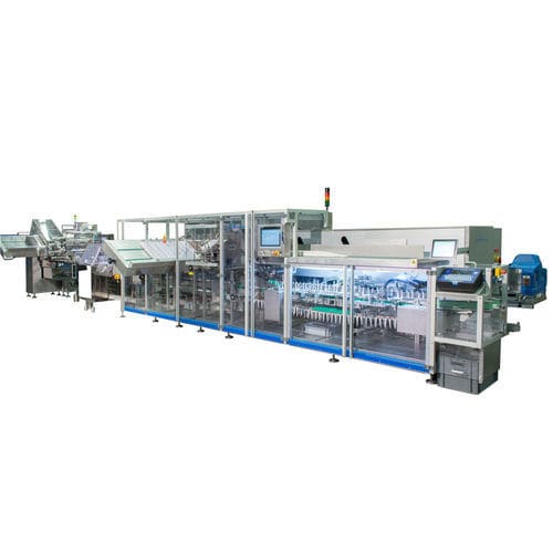 Macchina per imballaggi automatica - FLOWPACKS - Heino Ilsemann GmbH - a pavimento / compatta / per farmaci
