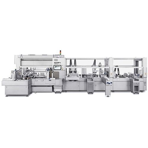 Inscatolatrice interamente automatica - NeoTOP x - Körber Pharma - compatta / modulare / per flacone