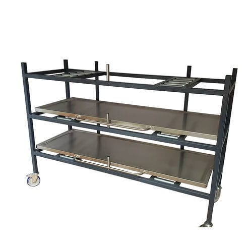 Scaffalatura 3 ripiani - Envair - per stoccaggio di cadaveri / con struttura aperta / mobile
