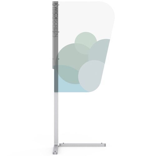 Paravento di protezione portatile - Shield - KwickScreen - 2 pannelli / antibatterico