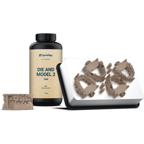 Materiale odontoiatrico in resina - Die and Model 2 Tan - SprintRay - per stampa 3D / di modelizzazione / biocompatibile