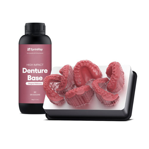 Materiale odontoiatrico in resina - SRI-0202040 - SprintRay - per stampa 3D / per fabbricazione di dentiere / biocompatibile