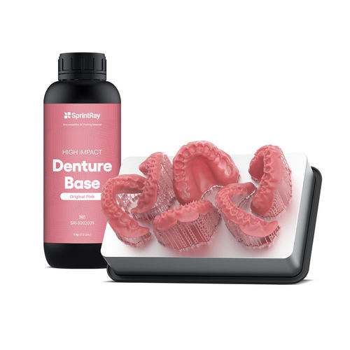 Materiale odontoiatrico in resina - SRI-0202039 - SprintRay - per stampa 3D / per fabbricazione di dentiere / biocompatibile