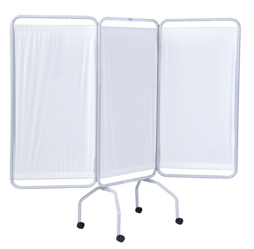 Paravento medicale con rotelle - 3130 - Winco Mfg., LLC - pieghevole / 3 pannelli / con tendina