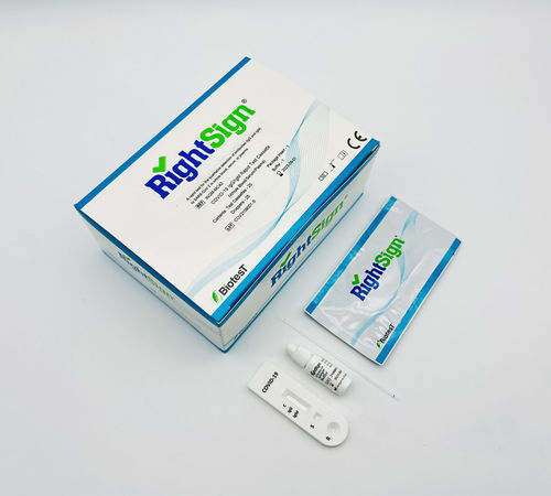 Test rapido per diagnosi COVID-19 - RightSign - Hangzhou Biotest Biotech Co. Ltd. - SARS-COV-2 / di siero / al plasma