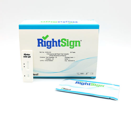 Test rapido della chikungunya - ICKG-C series - Hangzhou Biotest Biotech Co. Ltd. - di IgM / d'IgG / al plasma