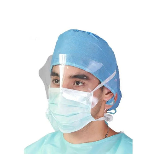 Mascherina chirurgica in polipropilene - WLM2002TV - Hubei Wanli Protective Products - con visiera / per adulti / scatola da 25 pezzi