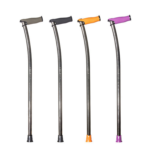 Bastone da passeggio con impugnatura fuori asse - CARBON FIBER - INDESmed