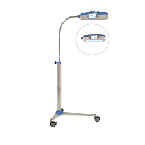Lampada di fototerapia neonatale - Istanbul Medikal LTD. ŞTİ. - con rotelle / ad infrarossi / luce blu