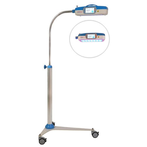 Lampada di fototerapia neonatale - KMF-01 - Istanbul Medikal LTD. ŞTİ. - con rotelle / luce blu