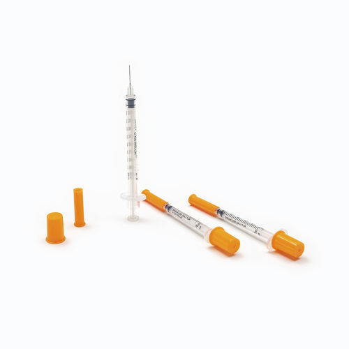 Siringa da insulina - Shandong Wuzhou Medical Equipment - 0,5 ml / in gomma / in acciaio inossidabile