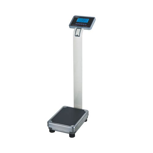Bilancia pesapersone elettronica - TCS-200LMA-2 - Zhongshan Jinli Electronic Weighing Equipment Co., Ltd - a colonna / con display LCD / con metro