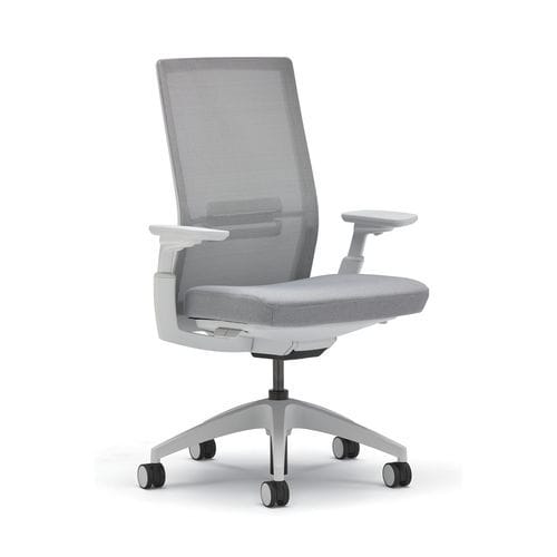 Sedia con braccioli - Evo - Allsteel - con rotelle / con schienale alto