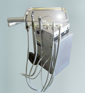 Portastrumenti per unità odontoiatrica mobile - Expedition XP - Safari Dental inc. - 4 strumenti
