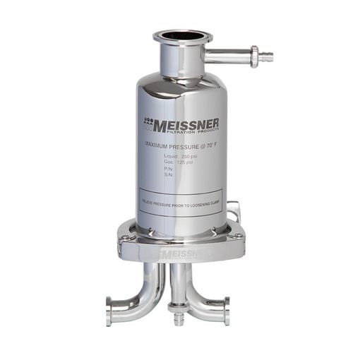 Recipiente di filtrazione a cartuccia - Meissner Filtration Products - per liquido / da laboratorio / in acciaio inossidabile