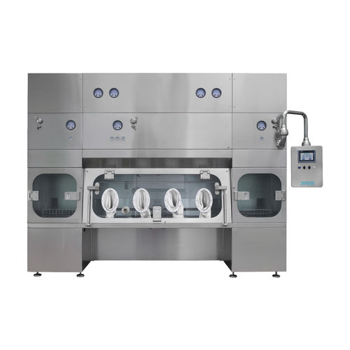 Isolatore asettico - ATG Series - AWS BIO PHARMA TECHNOLOGIES - di trasferimento / da terra / a flusso laminare