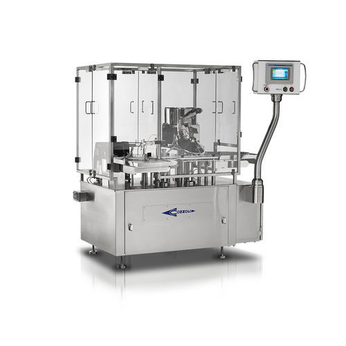 Macchina di riempimento automatica - FSV50 - Cozzoli Machine Company - dal basso verso l'alto / a pavimento / per liquidi