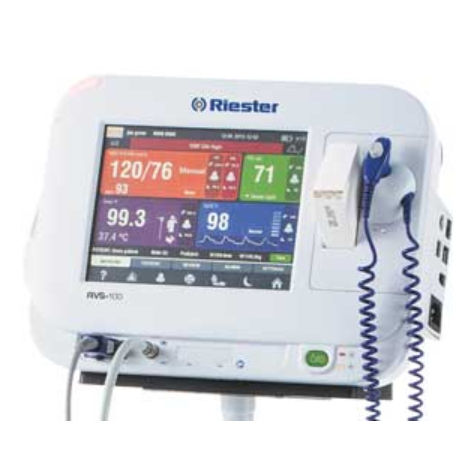 Monitor multiparametrico compatto - RVS-100 - AMD Global Telemedicine - modulare / di temperatura / per controllo di pressione arteriosa