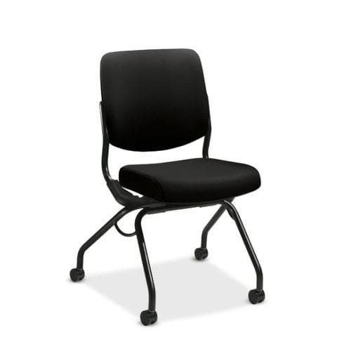 Sedia per sala d'attesa - HPN1.A.UU.CU10.T - The HON Company - con rotelle / impilabile / pieghevole