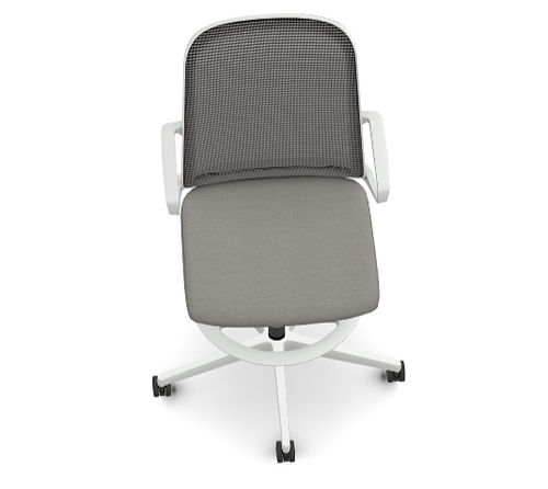 Sedia con braccioli - Cliq - The HON Company - con schienale alto / pneumatica / girevole