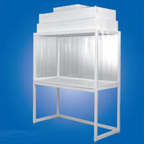 Banco pulito per camera bianca - E series - Clean Rooms International - da terra / HEPA / a flusso laminare verticale