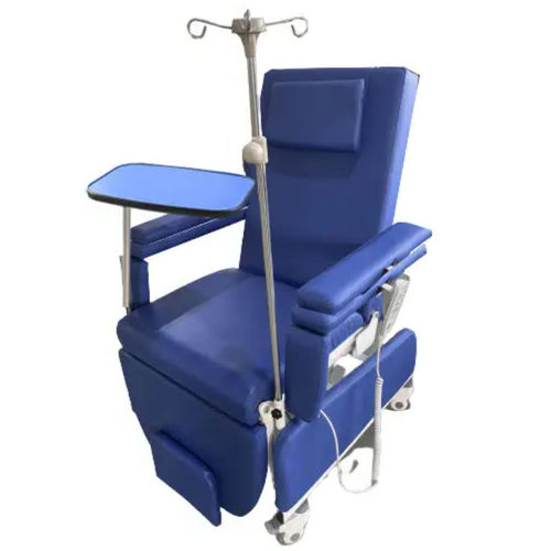 Poltrona per chemioterapia elettrica - HO-S12-1 - Hongkong Medi - a 3 sezioni / a rotelle / con schienale regolabile