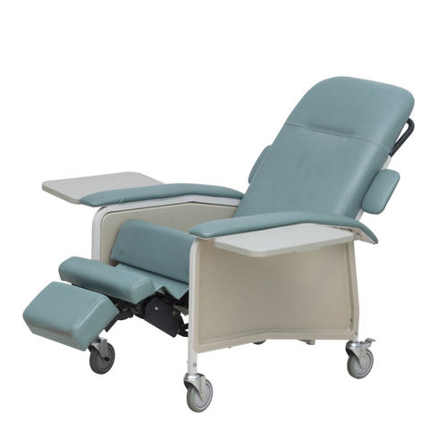 Poltrona per chemioterapia manuale - HO-S11-2 - Hongkong Medi - a 3 sezioni / a rotelle / con schienale regolabile
