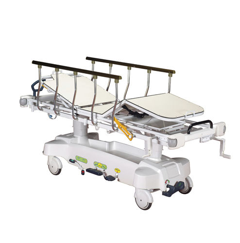Barella con carrello da trasporto - HO-4006H  - Hongkong Medi - di emergenza / per traumatologia / idraulica