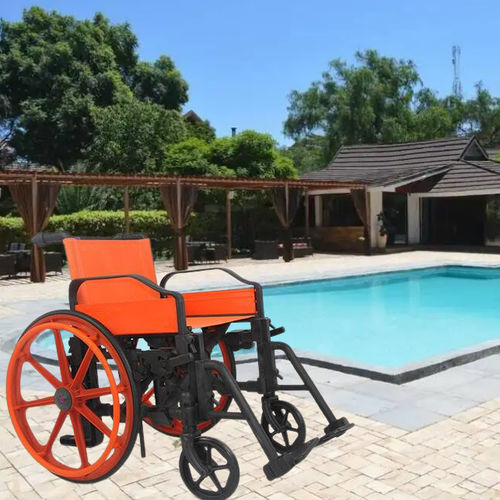 Sedia a rotelle manuale - HO-W101 - Hongkong Medi - da spiaggia / per piscina / con poggiagambe