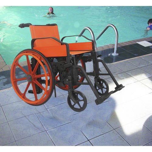 Sedia a rotelle manuale - HO-W101 - Hongkong Medi - per piscina / compatibile MRI / blu