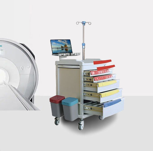 Carrello ospedaliero - HO-M05A - Hongkong Medi - di emergenza / per anestesia / per studio veterinario