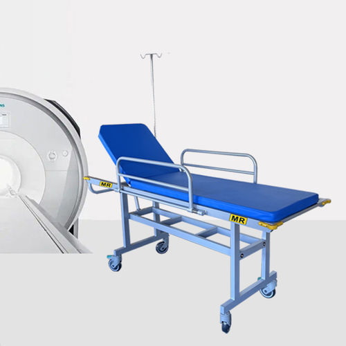 Barella con carrello per MRI - HO-708A - Hongkong Medi - manuale / amagnetica