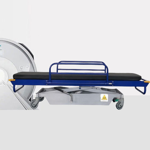 Barella con carrello di emergenza - HO-709-3 - Hongkong Medi - per MRI / manuale / ad altezza regolabile