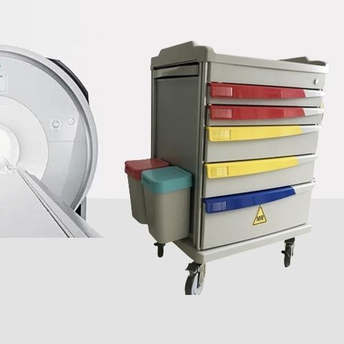 Carrello medico - HO-M05 - Hongkong Medi - multifunzione / 5 cassetti / con cestello per rifiuti