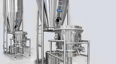 Essicatore a letto fluido - 002 - Fluid Air - per l'industria farmaceutica / per R&S / pilota