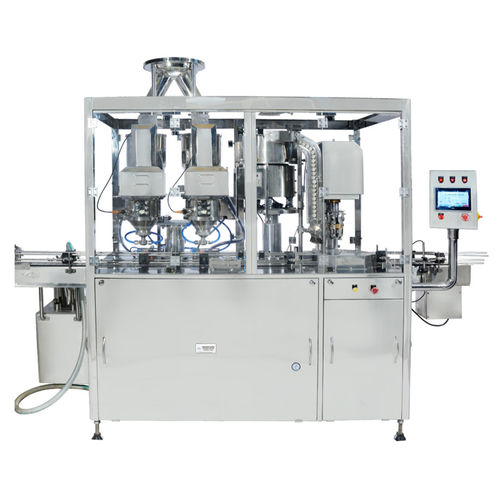 Sistema di riempimento e di sigillatura per l'industria farmaceutica - Twin Head - Anchor Mark Private Limited - per bottiglie / automatico