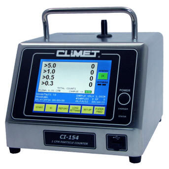 Contatore di particelle portatile - CI-x5x Series - CLIMET INSTRUMENTS COMPANY - per l'industria farmaceutica / 4 canali / a batteria