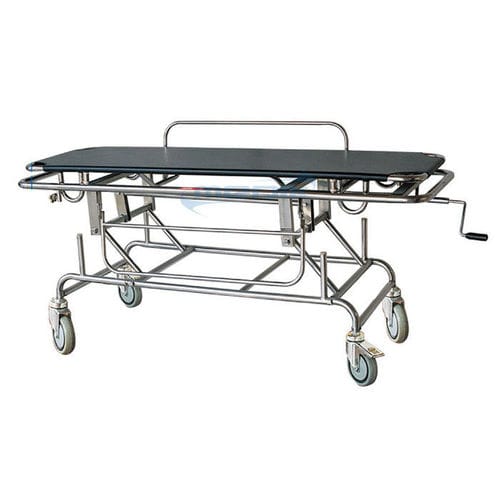Barella con carrello passamalati - YA-PS08 - Zhangjiagang Medi Medical Equipment - manuale / ad altezza regolabile / a sezione unica