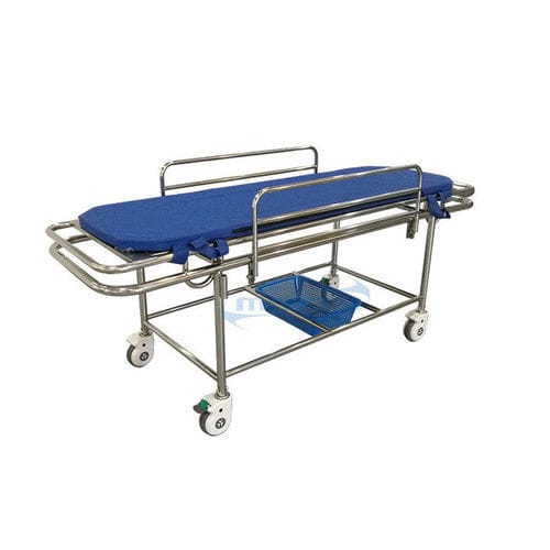Barella con carrello passamalati - YA-PS09 - Zhangjiagang Medi Medical Equipment - manuale / a sezione unica / in acciaio inossidabile