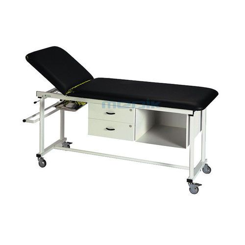 Lettino da visita manuale - YA-EC-M03 - Zhangjiagang Medi Medical Equipment - ad altezza fissa / con schienale regolabile / con scomparti