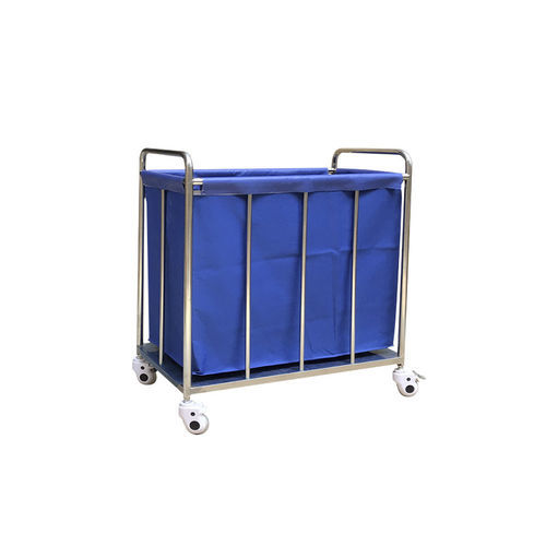Carrello portabiancheria per sacchi sporchi - MK-S15 - Zhangjiagang Medi Medical Equipment - ospedaliero / per biancheria / con grande scomparto