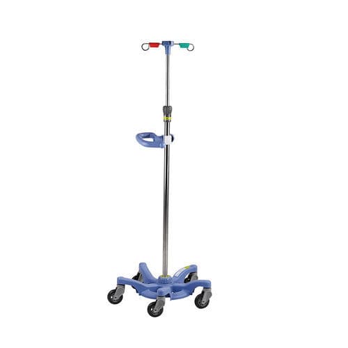 Asta portaflebo con rotelle - MK-IS04 - Zhangjiagang Medi Medical Equipment - su guida di scorrimento / 4 ganci / per carichi eccezionali