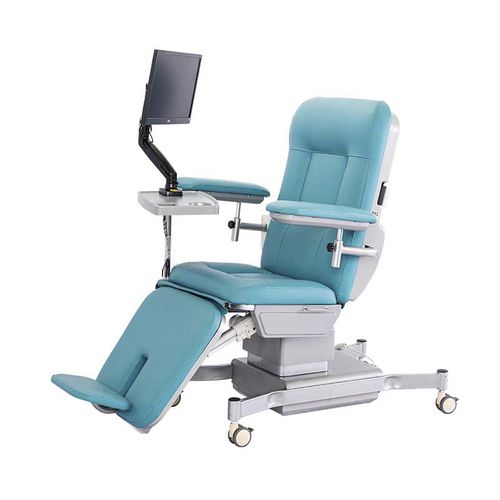 Poltrona per chemioterapia elettrica - YA-DS-D03 - Zhangjiagang Medi Medical Equipment - a 4 sezioni / a rotelle / con schienale regolabile