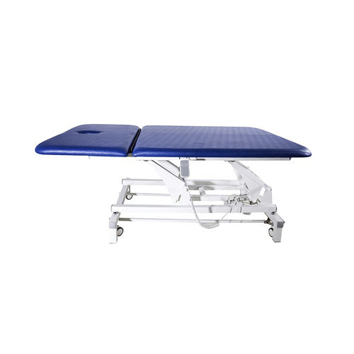 Lettino Bobath elettrico - YA-ET-D07 - Zhangjiagang Medi Medical Equipment - su rotelle / con schienale ad altezza regolabile / a 2 sezioni